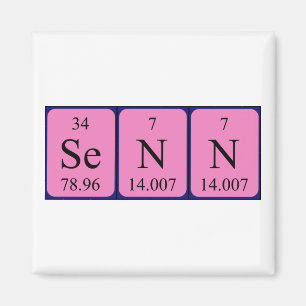 Senn periodic table name magnet