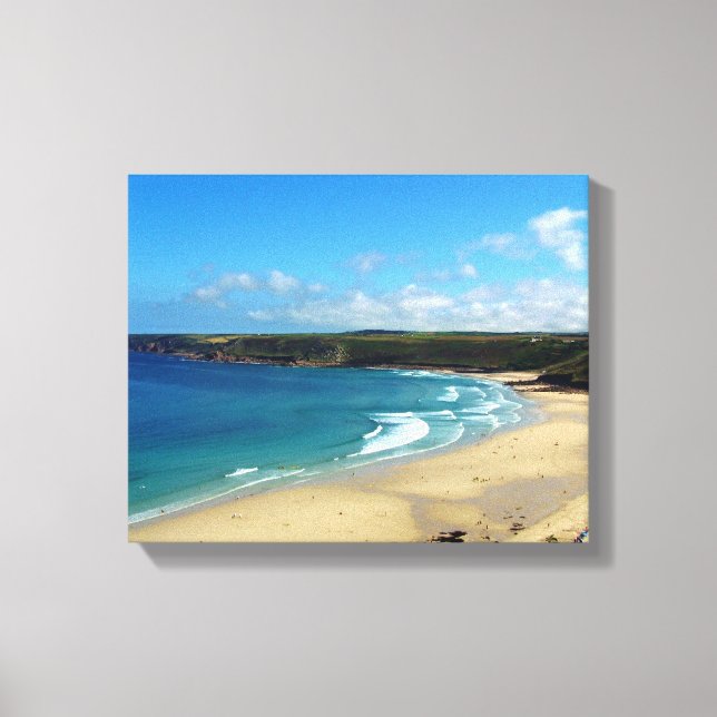 Sennen Cove Beach Cornwall England Canvas Print (Front)