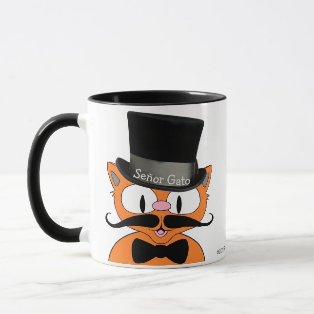 Señor Gato "Puttin' On The Ritz" Coffee Mug (Left)