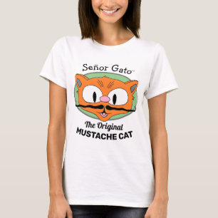 Señor Gato™ the Original Moustache Cat T-Shirt