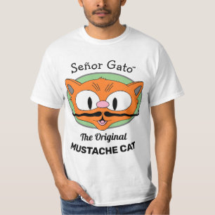 Señor Gato™ the Original Mustache Cat T-Shirt