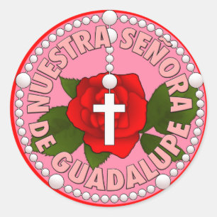 Señora de Guadalupe Classic Round Sticker