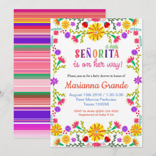 Senorita Fiesta Baby Shower Invitation