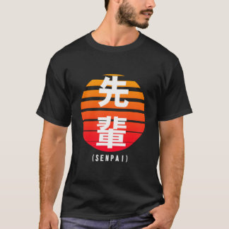 Senpai Kanji Script Eighties Look T-Shirt