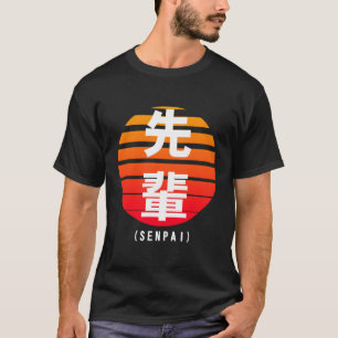 Senpai Kanji Script Eighties Look T-Shirt
