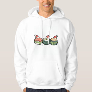SenpaiXEL Kawaii Christmas Sushi Hoodie