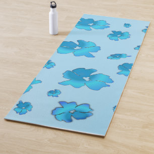 Sensable Blue Flowers Yoga Mat