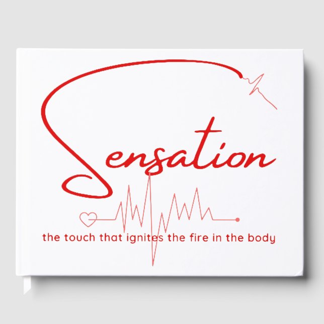 Sensation Pulse Heartline Guest Book (Front)