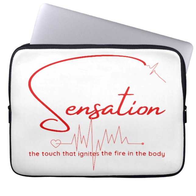 Sensation Pulse Heartline Laptop Sleeve (Front)