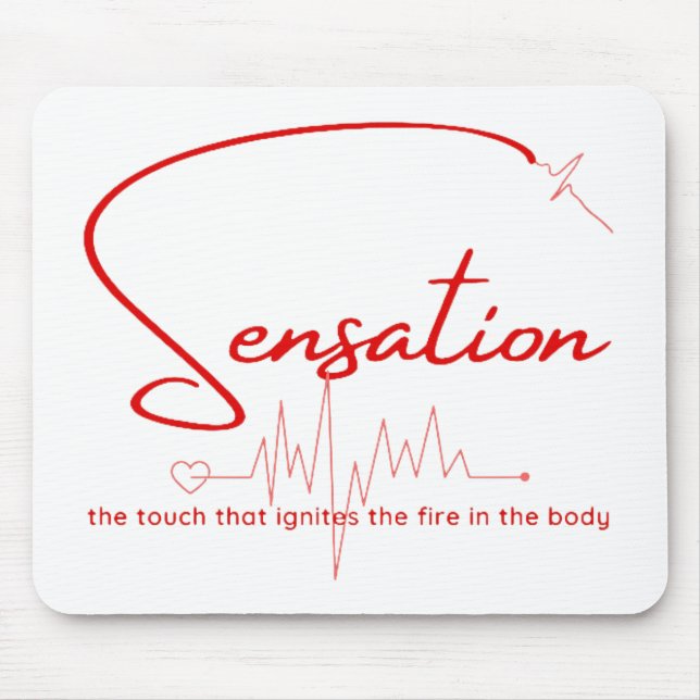 Sensation Pulse Heartline Mouse Mat (Front)