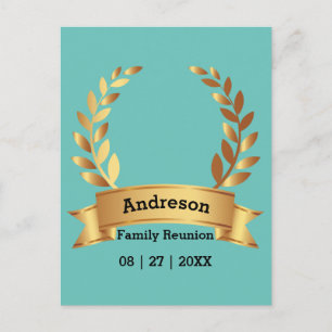 Sensational Laurel Leaf Best Happy Family Postcard