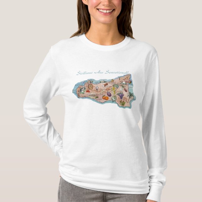 Sensational Sicily White Shirt (Front)
