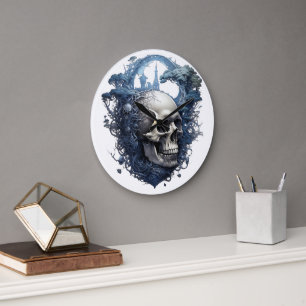 🕰️💀 Sensational Skull Wall Clock 💀🕰️