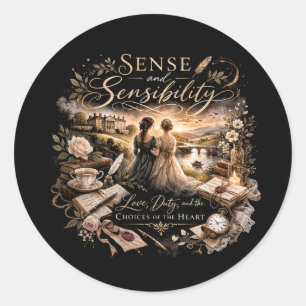 Sense and Sensibility Classic Round Sticker