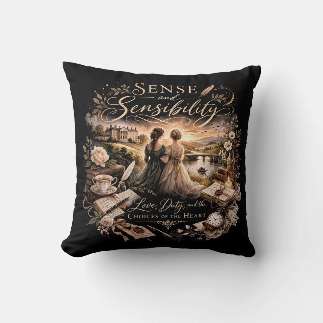 Sense and Sensibility Cushion (Front)