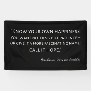 Sense And Sensibility Quote I Banner