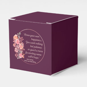 Sense And Sensibility Quote I - Cute Style Favour Box