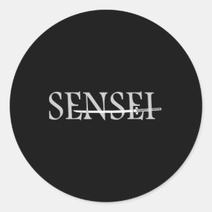 Sensei Martial Arts Coach Classic Round Sticker