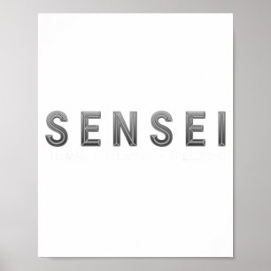 Sensei Myth Legend Martial Arts Trainer Karate Poster