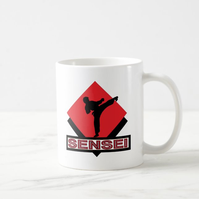 Sensei red diamond gift coffee mug (Right)