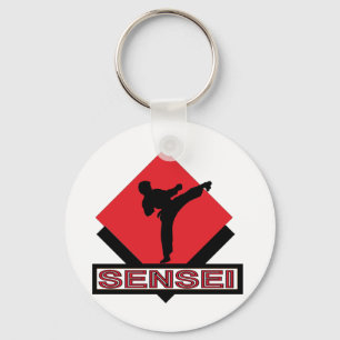 Sensei red diamond gift key ring