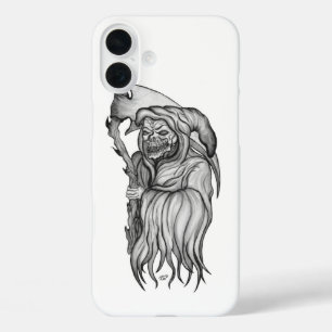 Sensenmann - The Death black and white design iPhone 16 Plus Case