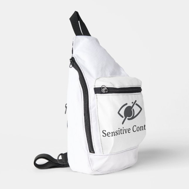 Sensitive Content - Policy Violation Notice Sling Bag (Left Corner)