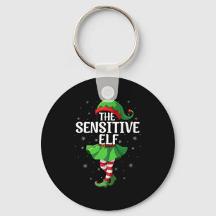 Sensitive Elf Christmas Girls Women Elf Squad Xmas Key Ring