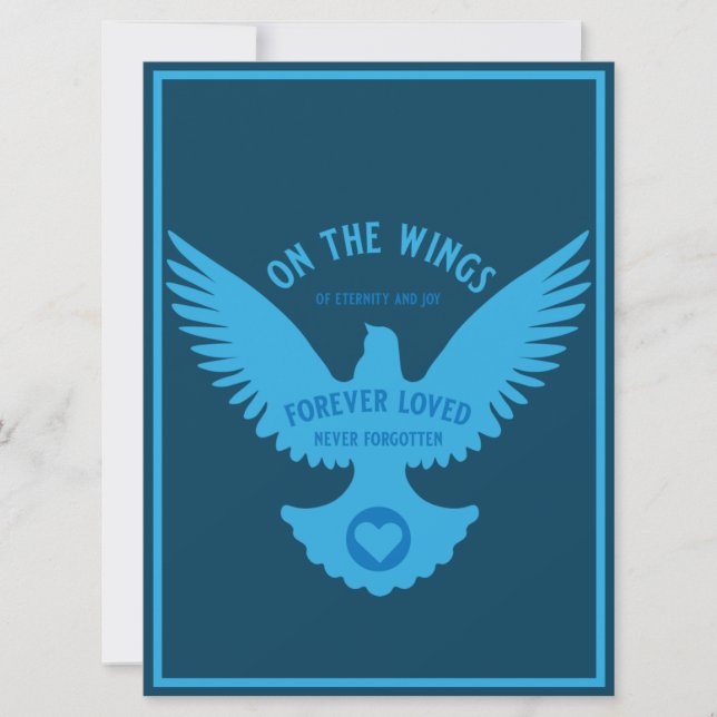 Sensitive In Loving Memory sympathy Card (Front)