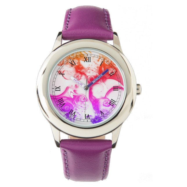"Sensitive Muse", Kid's Bezel with Purple Watch (Front)