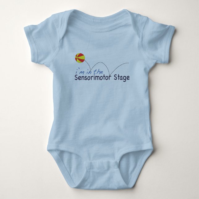 Sensorimotor stage baby bodysuit (Front)