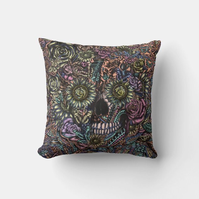 Sensory Overload Skull Cushion (Front)