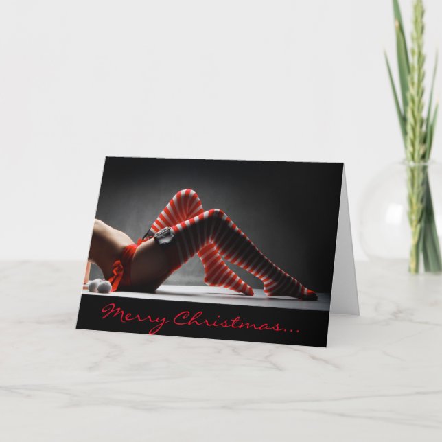 Sensual Christmas Holiday Card (Front)