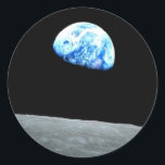 Sensual MOON night : Ideal add Greeting Text Classic Round Sticker<br><div class="desc">Sensual MOON night : Ideal add Greeting Text</div>