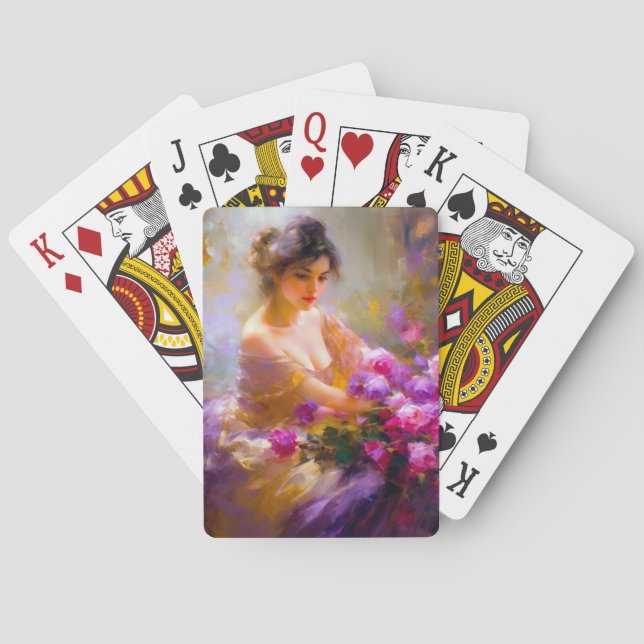 Sensual Portrait Playing Cards (Back)