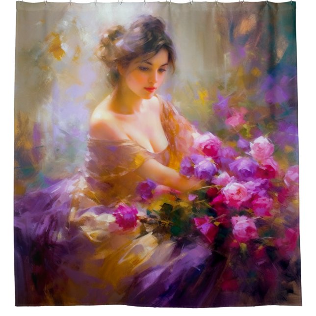 Sensual Portrait Shower Curtain (Front)