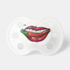 Sensual woman lips with red hot chilli pepper