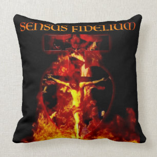 Sensus Fidelium Jesus Crucifixion Catholic Cushion