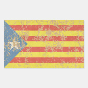 Sensuya Estelada Blava Antiga Rectangular Sticker