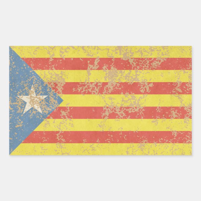 Sensuya Estelada Blava Antiga Rectangular Sticker (Front)