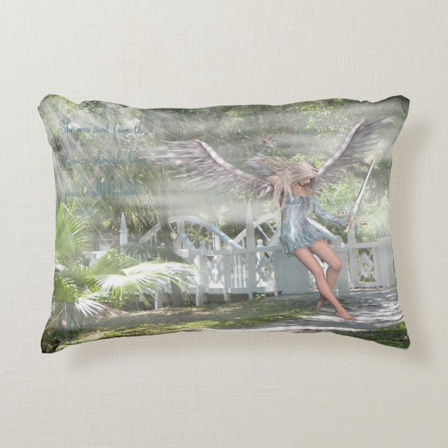 Sent from Heaven Angel of Peace Pillow (Front)