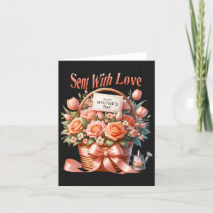 Sent with love on mother`s day holiday card