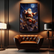 Sentaclouse wall decor poster