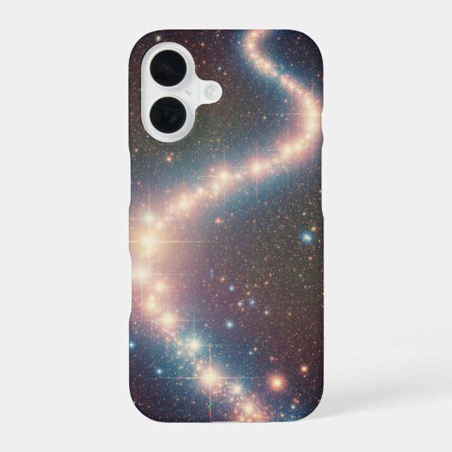 Sentier Galactique Vintage iPhone 16 Case (Back)