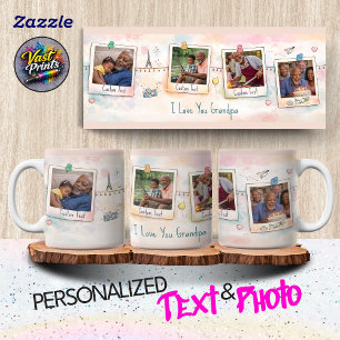 Sentimental Grandpa Family Memories Custom Photos Mug