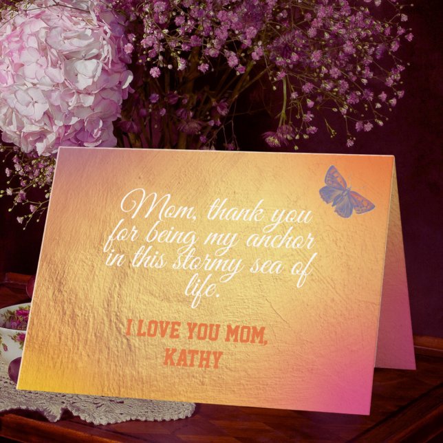 Sentimental Keepsake Elegant Modern Mothers Day Card (Creator Uploaded)
