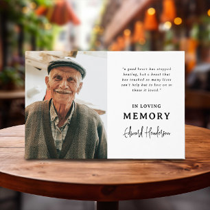 Sentimental Keepsake Funeral Photo Guest Book