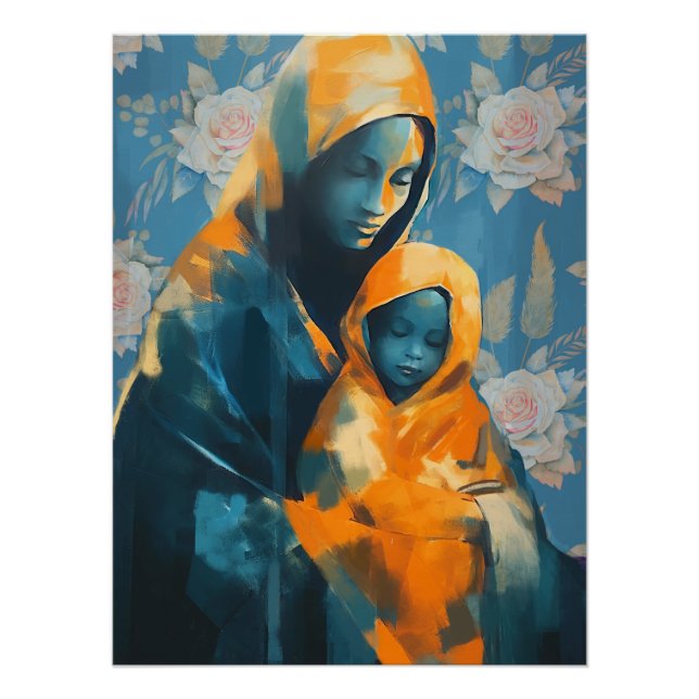 Sentimental Motherhood Wall Art on Glossy Poster (Front)