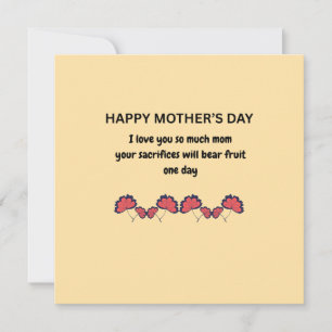 Sentimental Mother's Day Quote Card