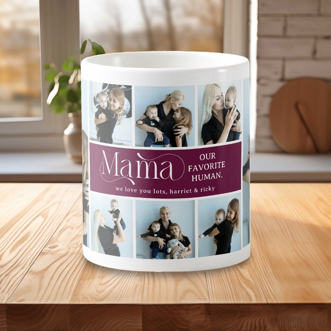 Sentimental Photo Collage Mama Keepsake Coffee Mug (Creator Uploaded)